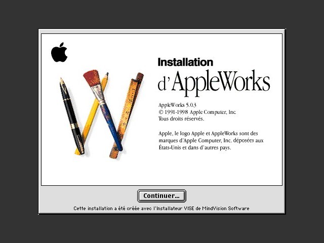 AppleWorks 5.0.3 [fr_FR, nl_NL] (1999)