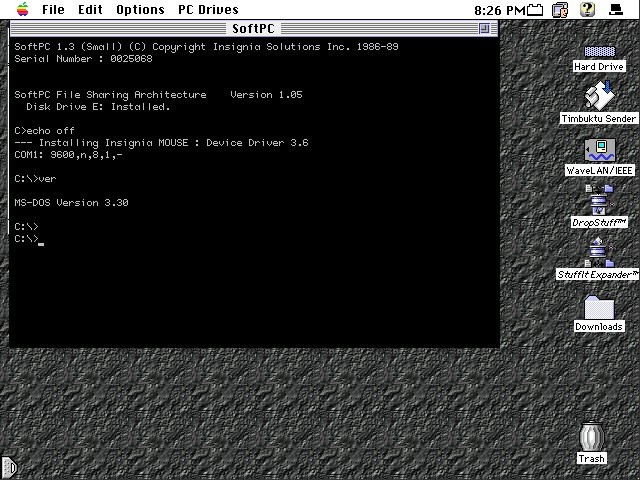 SoftPC 1.3 (small) (1989)