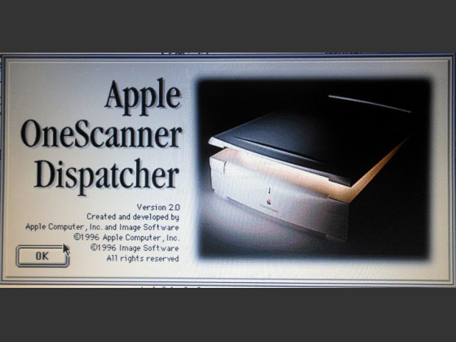 Apple Color OneScanner with Dispatcher  2.0 (No Ofoto) (1996)
