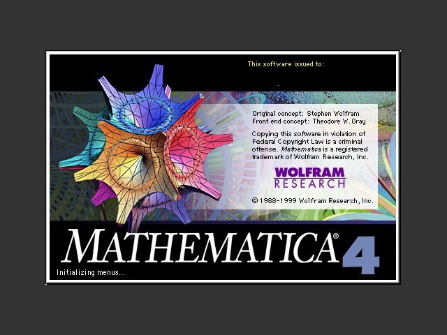 Mathematica 4 (1999)