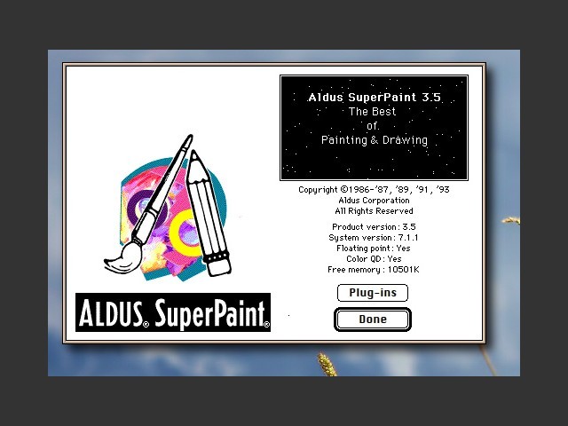 Aldus SuperPaint 3.5 (1993)