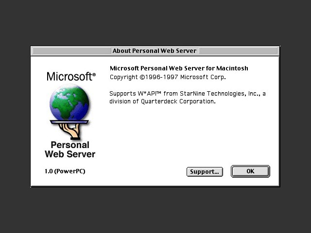 Microsoft Personal Web Server (PWS) (1997)