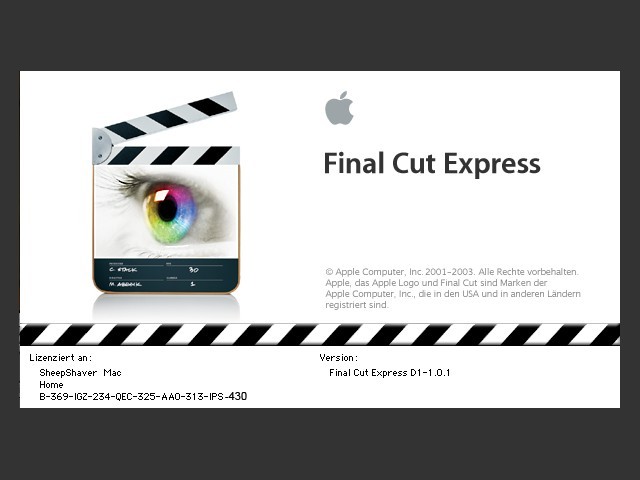 Final Cut Express 1.0.1 (DE) + Tutorial DVD (EN) (2003)