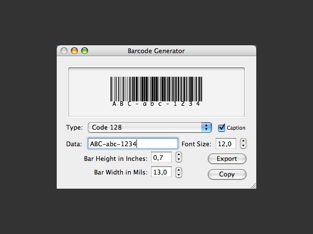 [Barcode Generator] (2003)