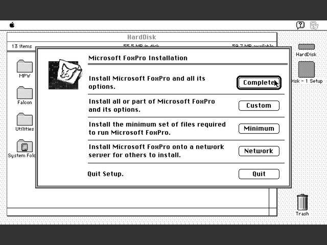 Microsoft FoxPro 2.5b (1993)
