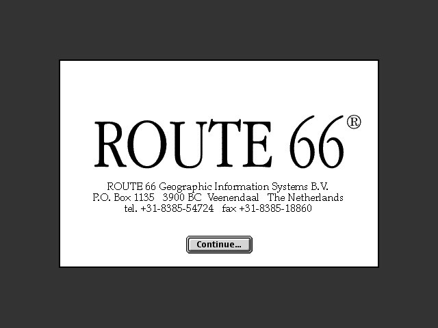 ROUTE 66 & USA Map (1995)