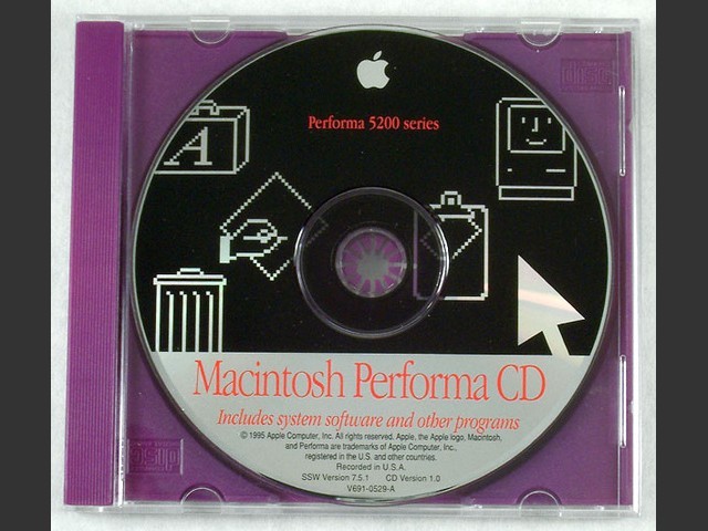 System 7.5.1 (Disc 1.0) (Performa 5200) (CD) (1995)