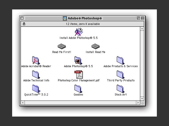 Adobe Photoshop 5.5 (1999)