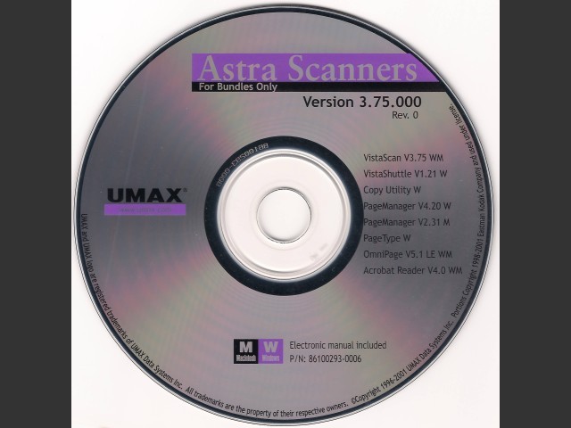 UMAX VistaScan 3.75.000 (2000)