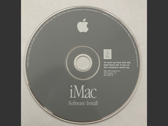 Mac OS 9.1 (Disc 1.3) (iMac) (691-3097-A) (CD) (2001)
