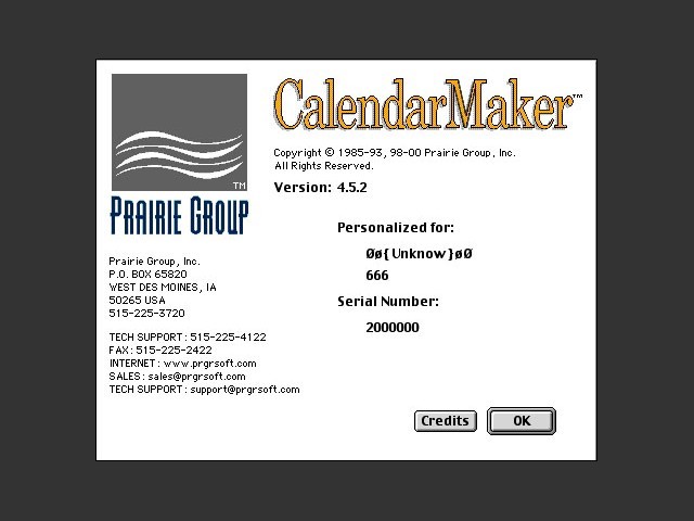 CalendarMaker 4.5.x (1998)