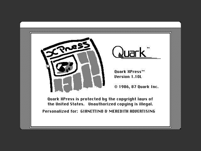 QuarkXPress 1.10L (1987)