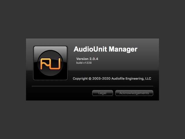 AudioUnit Manager 2.0 (2008)
