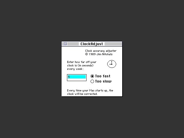 Clock Adjust (1989)