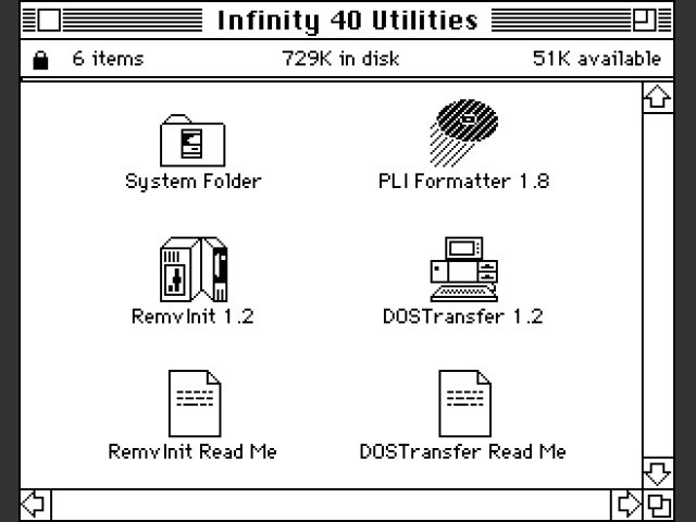 PLI Infinity 40 Turbo System Software (1989)