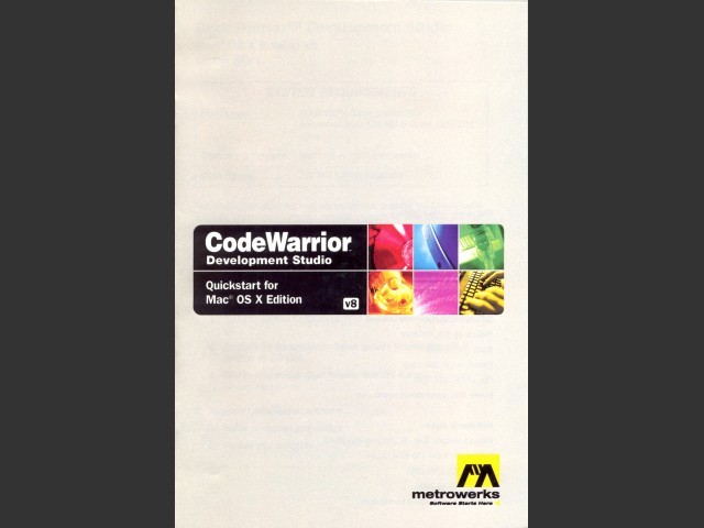 CodeWarrior Mac OS X Edition v8 (2003)