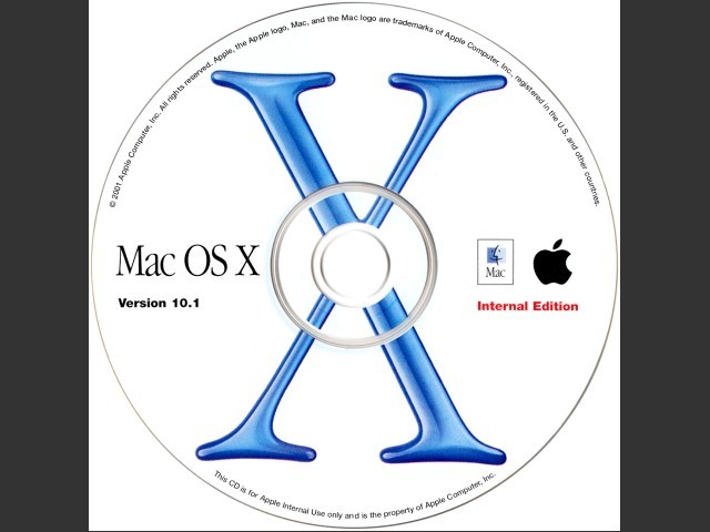 Mac OS 9.2.1 + OSX 10.1 Puma (Internal Edition) (2001)