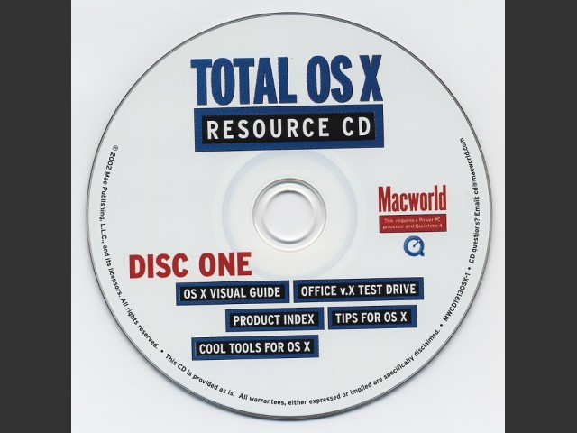Macworld Total OS X Resource CD (2002)