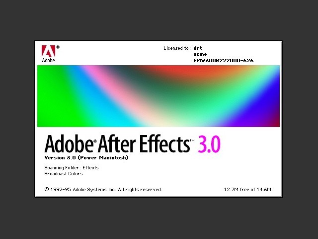 Adobe After Effects 3.0 (1995)