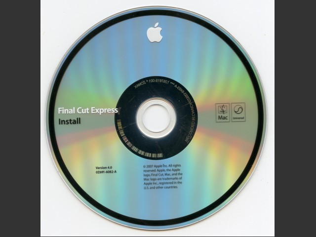 Final Cut Express 4.0 (691-6082-A,0Z) (DVD) (2007)