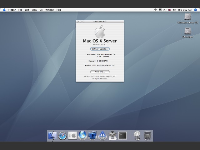 Mac OS X Server 10.4.7 (Tiger) (2005)