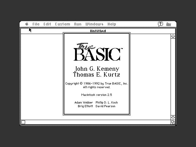 True BASIC 2.5 (1992)