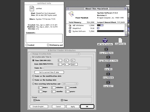 A Better Finder Series Tool Suite (1999)