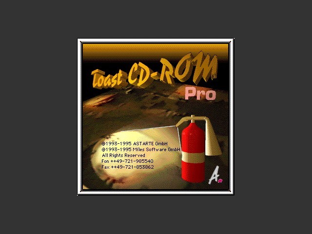 Toast CD-ROM Pro 2.5.6 (1993)