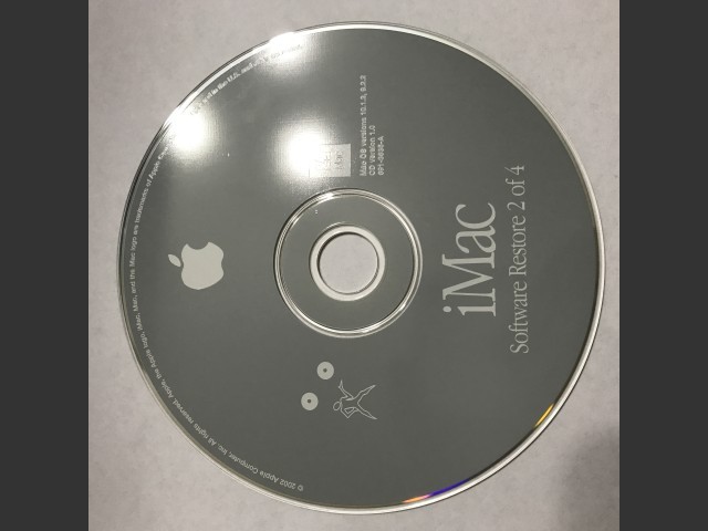 691-3634-A,,iMac. Software Restore (4 CD set) Mac OS v10.1.3, v9.2.2. Disc v1.0 (CD) (2002)