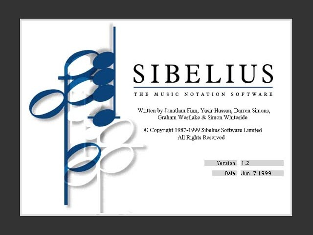 Sibelius 1.2.x (1999)