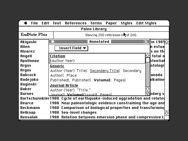 EndNote Plus (1988)