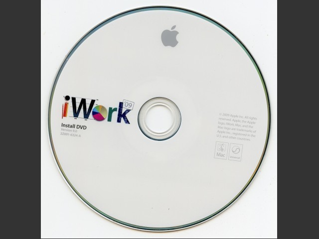 iWork '09 v9.0 (691-6324-A,2Z) (DVD) (2009)