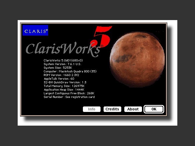 ClarisWorks 5 (OpenDoc) (1996)