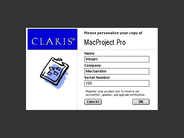 Claris MacProject Pro 1.5 (1993)