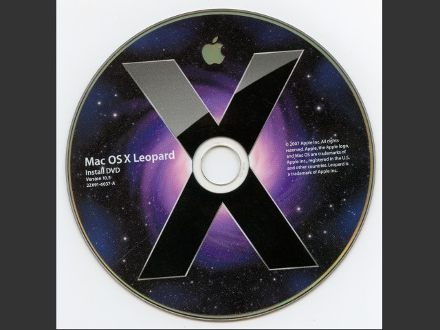 Mac OS X Leopard 10.5 (691-6037-A,2Z) (DVD DL) (2007)
