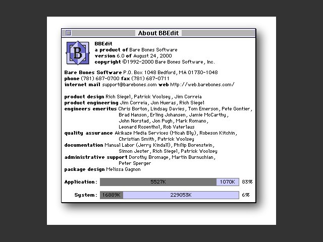 BBEdit Lite 4.6 (1999)