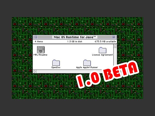 Java MRJ 1.0a2 (Beta) (1996)