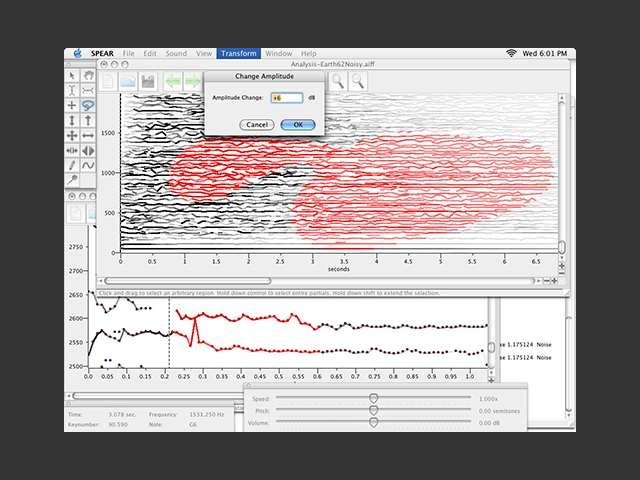 SPEAR Sinusoidal Partial Editing Analysis and Resynthesis editor Mac Universal Binary (0)