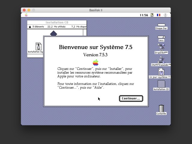 Mise à jour Système 7.5.3 (1996)