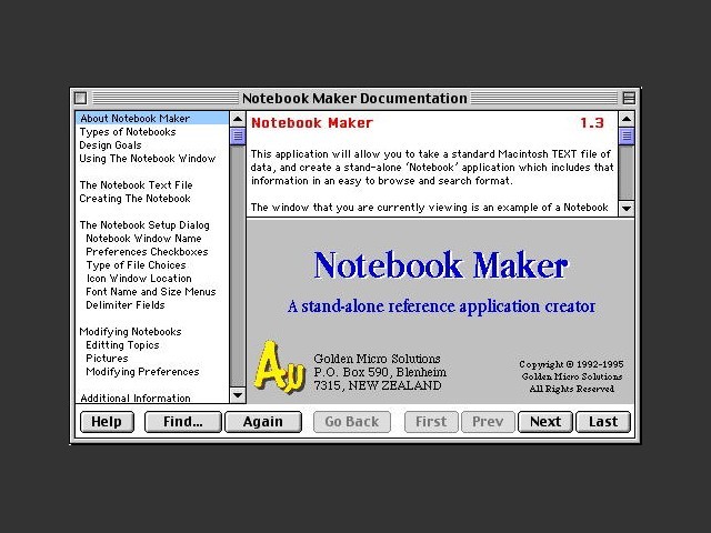 Notebook Maker (1995)