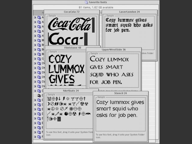 2000 Shareware Fonts for Mac (1993)